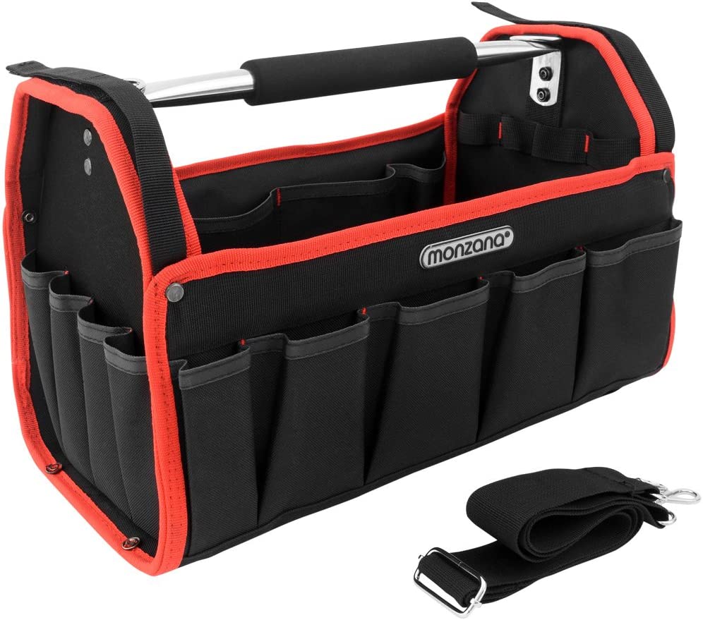 Werkzeugtasche Montagetasche Werkzeugbox Werkzeugkasten mit Schultergurt – XL – Modellauswahl